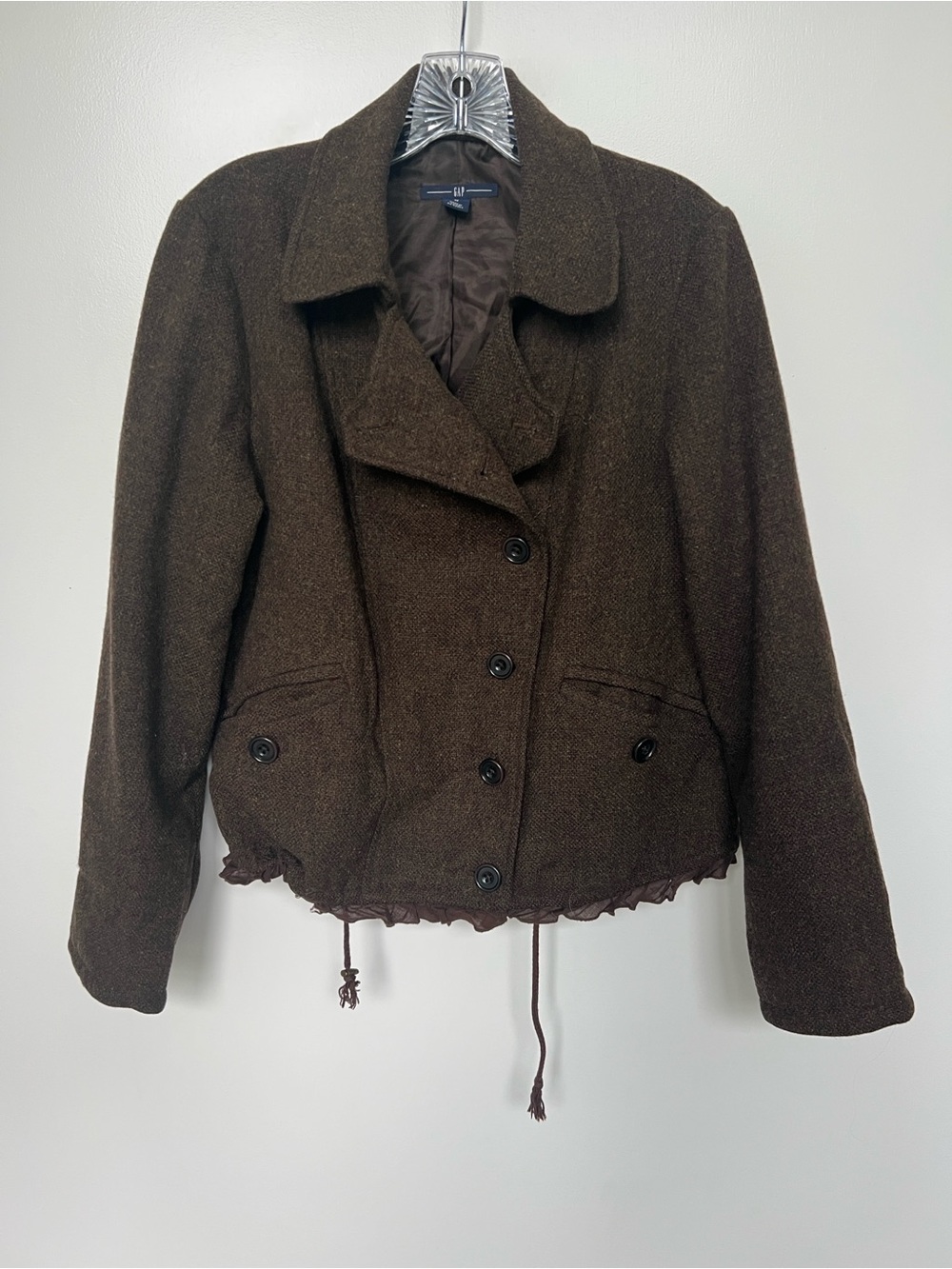 Gap Brown Women's Wool-Button Jacket size medium